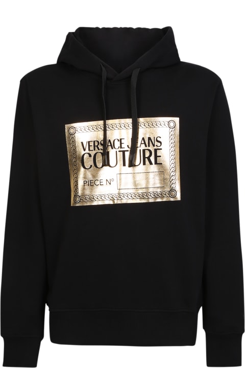 Versace Jeans Couture for Men Versace Jeans Couture Print Hoodie Black