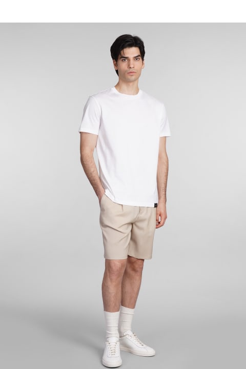 Low Brand Clothing for Men Low Brand Tokyo Shorts In Beige Wool