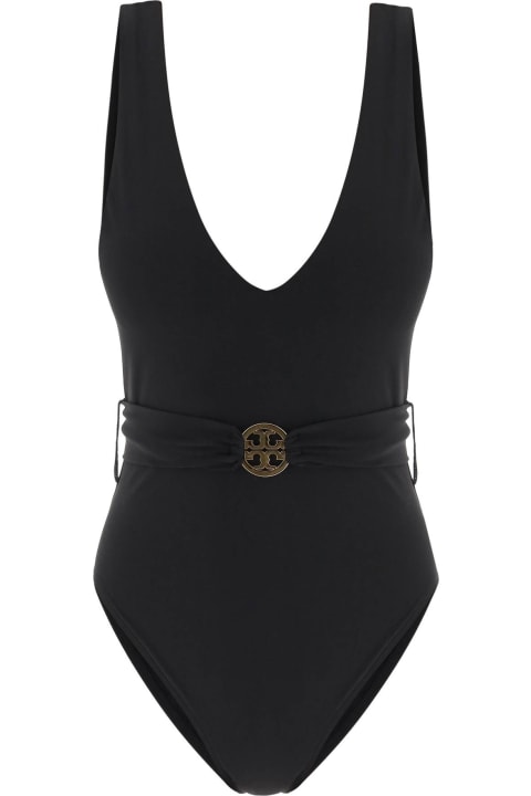 Tory Burch Swimwear for Women Tory Burch Miller Plunge One-piece Swimsuit