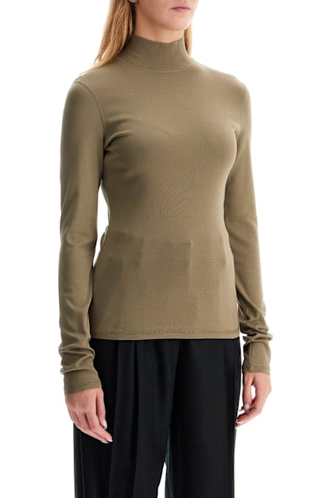 Lemaire ملابس علوية لـ السيدات Lemaire Lightweight Jersey Top With Turtle Neck