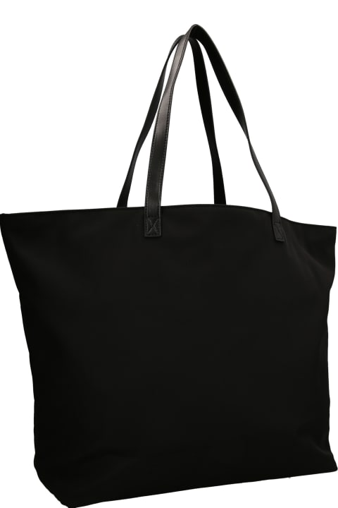 Logo Print Nylon Shopping Bag