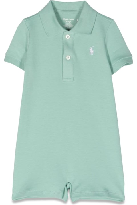 Ralph Lauren T-Shirts & Polo Shirts for Baby Girls Ralph Lauren Polo Shortal-onepiece-shortall