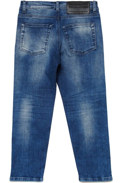 Diesel for Kids Diesel D-lucas-j Distressed Straight-leg Jeans