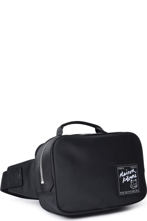 Maison Kitsuné Bags for Men Maison Kitsuné Black Polyamide Belt Bag