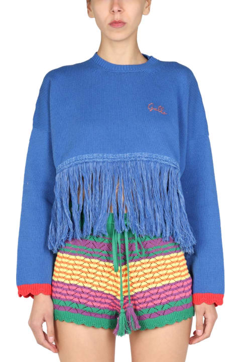 ウィメンズ Galloのニットウェア Gallo Logo Embroidery Sweater
