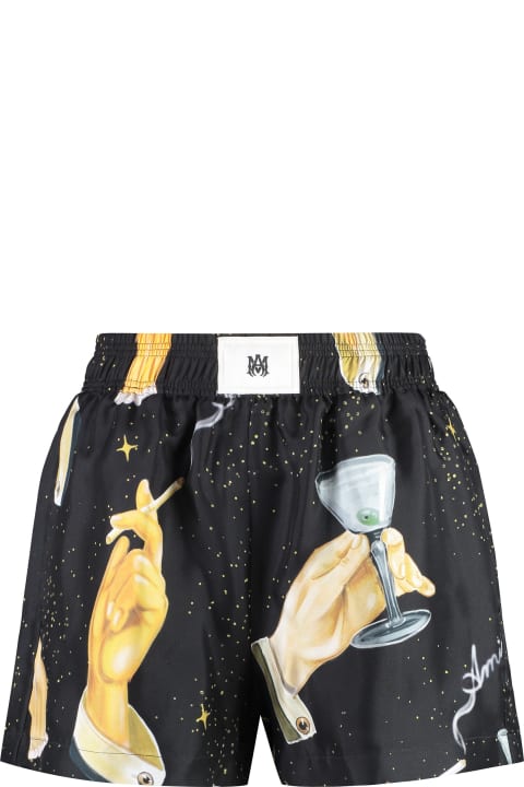 ウィメンズ AMIRIのパンツ＆ショーツ AMIRI Printed Silk Shorts