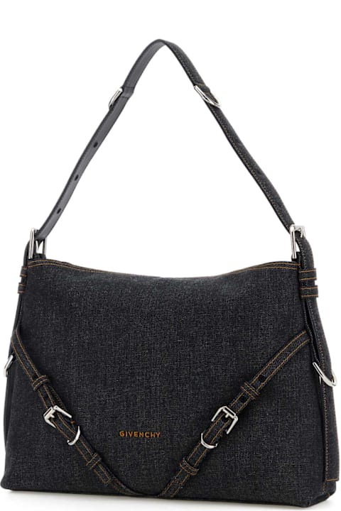 Homeware Givenchy Denim Medium Voyou Shoulder Bag
