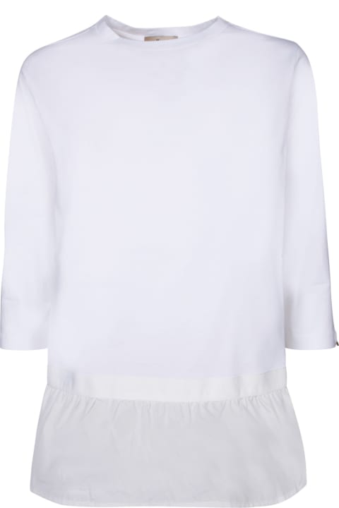 Herno Women Herno Contrasting Details White T-shirt
