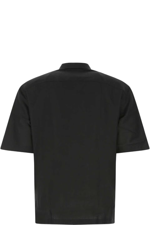 PT01 Clothing for Men PT01 Black Linen Shirt