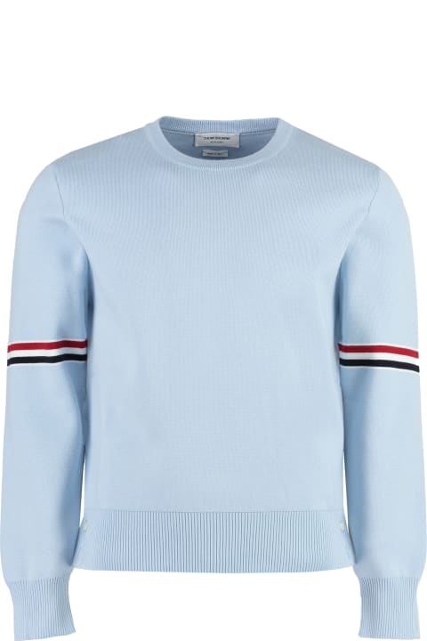Thom Browne for Men Thom Browne Long Sleeve Crew-neck Sweater