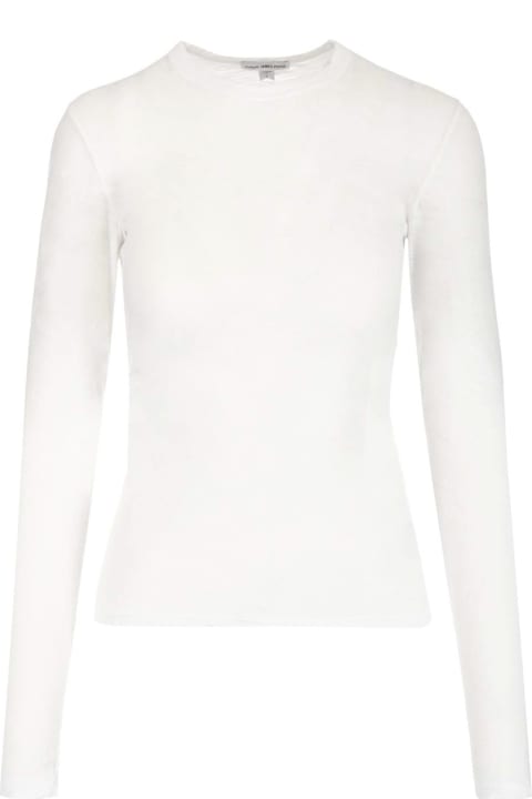 James Perse Clothing for Women James Perse Crewneck Cotton T-shirt