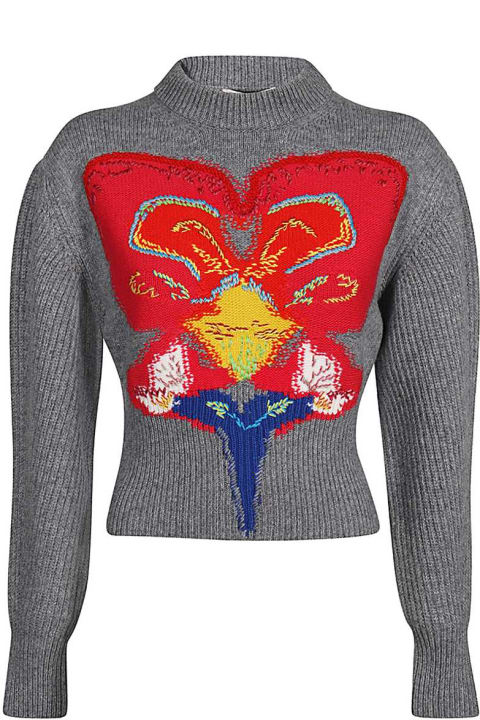 Alexander McQueen Sweaters for Women Alexander McQueen Jersey With Orchid Inlay