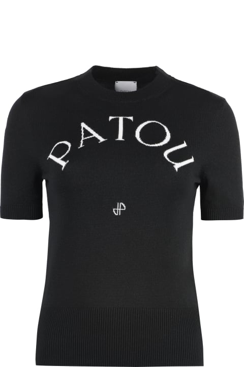 ウィメンズ Patouのトップス Patou Logo Knitted T-shirt