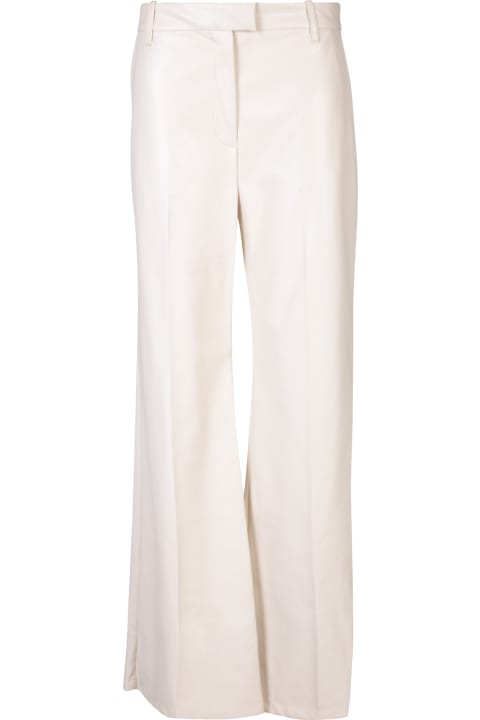 STAND STUDIO Men STAND STUDIO Stand Studio Ivory Faux Leather Flare Trousers