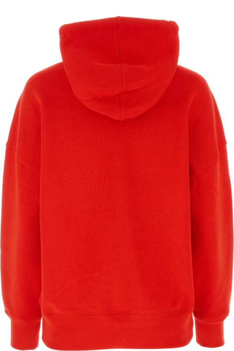 Fleeces & Tracksuits Sale for Women Ami Alexandre Mattiussi Red Stretch Cotton Sweatshirt