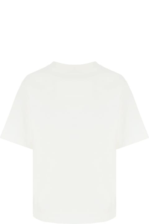 Topwear for Women Acne Studios Round Neck Chest Logo T-shirt