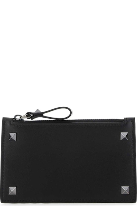 Valentino Garavani Accessories for Men Valentino Garavani Garavani Rockstud Zip-up Card Holder