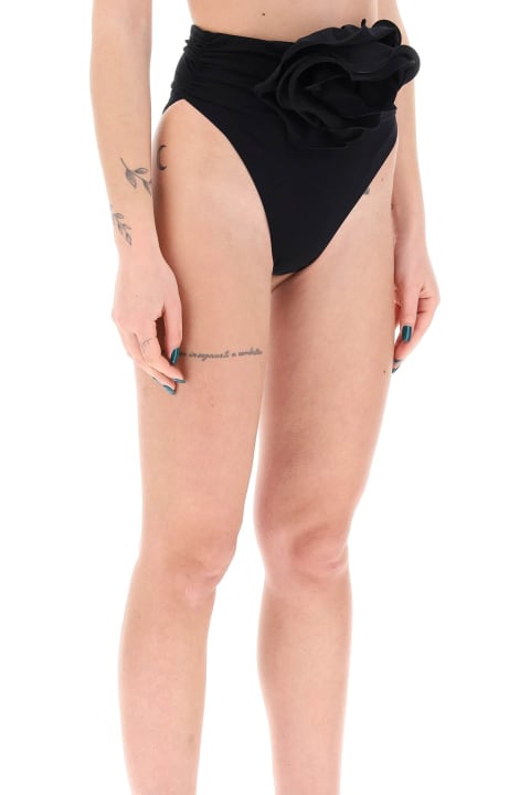 Swimwear for Women Magda Butrym High-waisted Bikini Briefs With Flower Clip