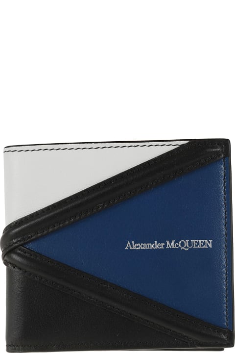 Alexander McQueen Accessories for Men Alexander McQueen Logo Stitch Detail Billfold Wallet