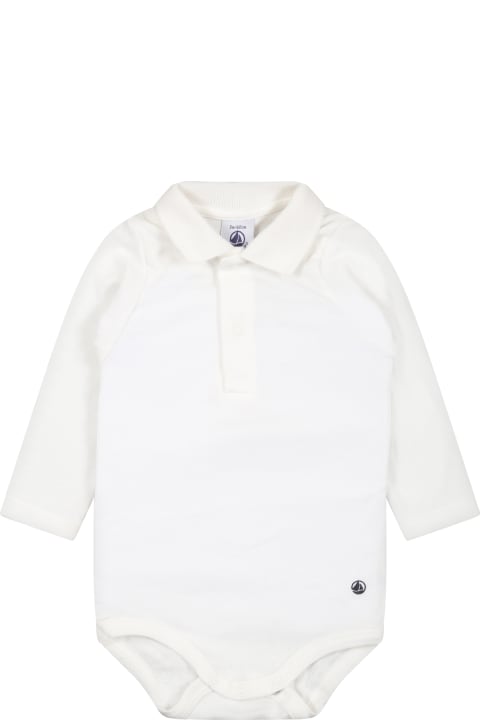 インテリア Petit Bateau Ivory Body For Babies With Logo