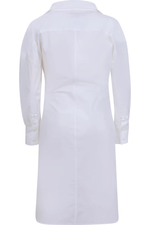 Fashion for Women J.W. Anderson Lace Detail White Shirt Dress