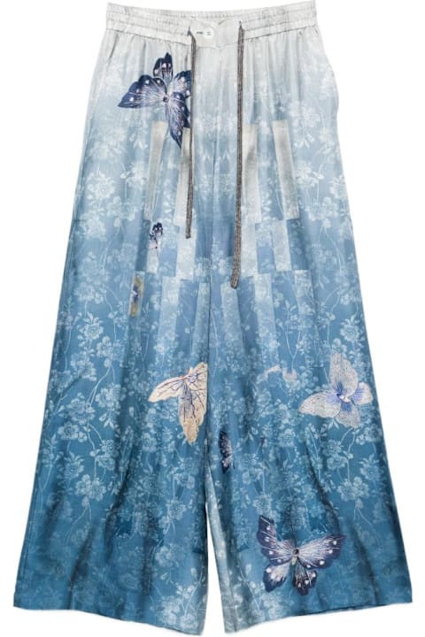 Pierre-Louis Mascia for Kids Pierre-Louis Mascia Printed Silk Trousers