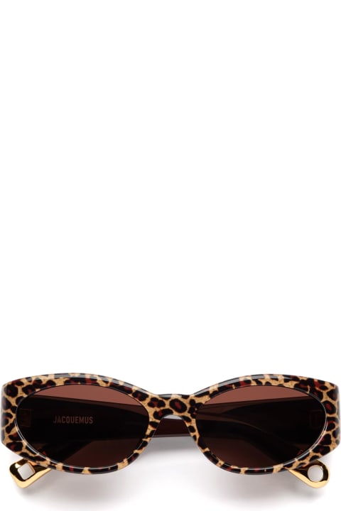 ウィメンズ Jacquemusのアイウェア Jacquemus Ovalo - Leopard Sunglasses