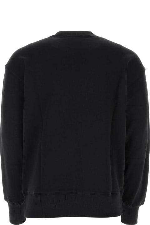 MSGM Fleeces & Tracksuits for Men MSGM Black Cotton Sweatshirt