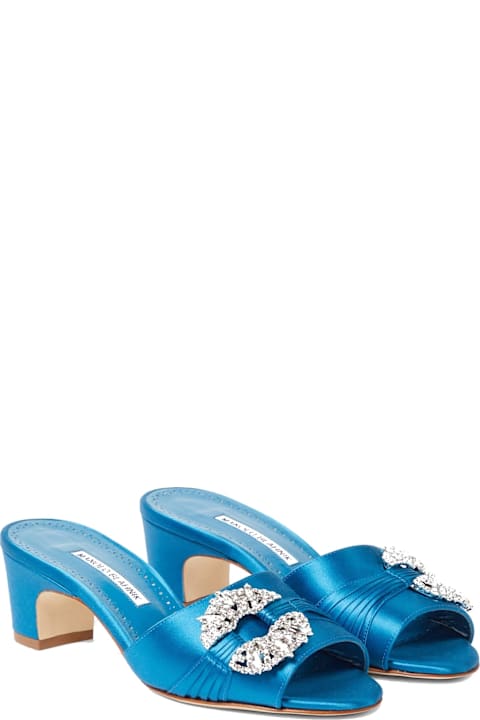 Manolo Blahnik for Men Manolo Blahnik Prinap 050 Satin Mules