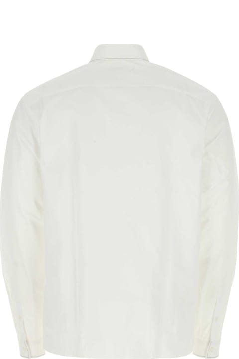 Clothing Sale for Men Prada White Poplin Shirt