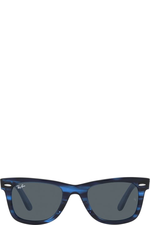 Rb2140 Striped Blue Sunglasses