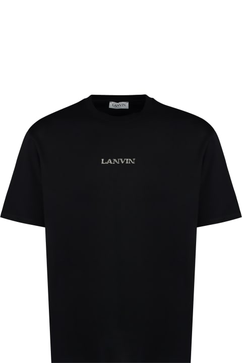 Lanvin Men Lanvin Logo Cotton T-shirt