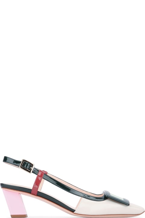 Roger Vivier Bv Lacquered Buc Sling Back Dec 45