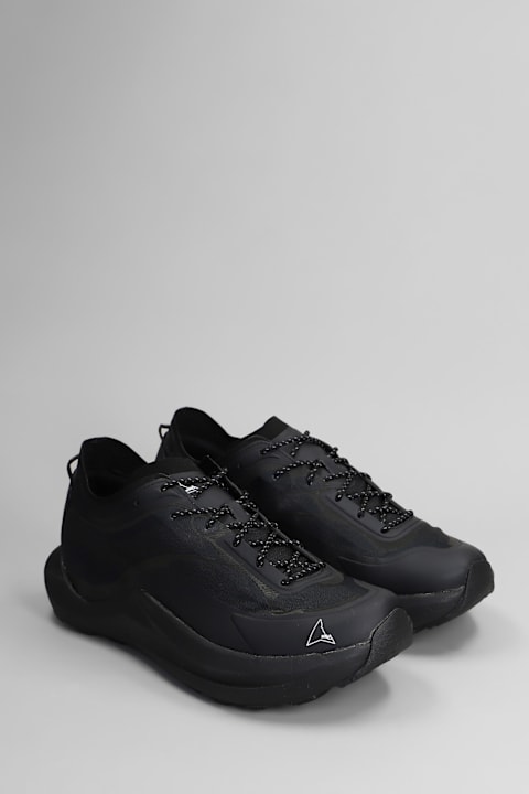 ROA for Kids ROA Sella Sneakers In Black Fabric