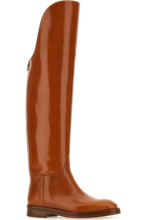 Homeware Durazzi Milano Caramel Leather Equestran Boots