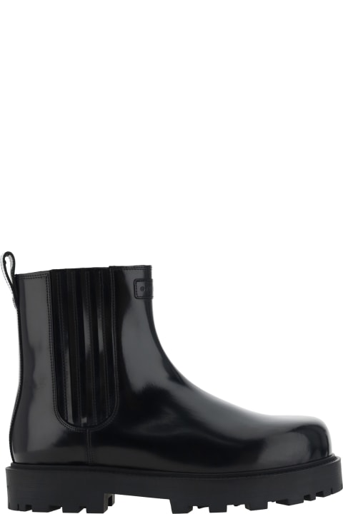 Givenchy Men Givenchy Brushed Leather Chelsea Boots