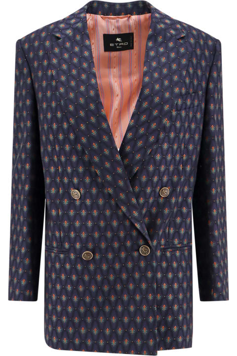 Coats & Jackets for Women Etro Double-breasted Wool Blazer