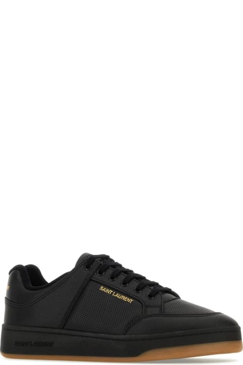 Saint Laurent Sneakers for Men Saint Laurent Black Leather Sneakers