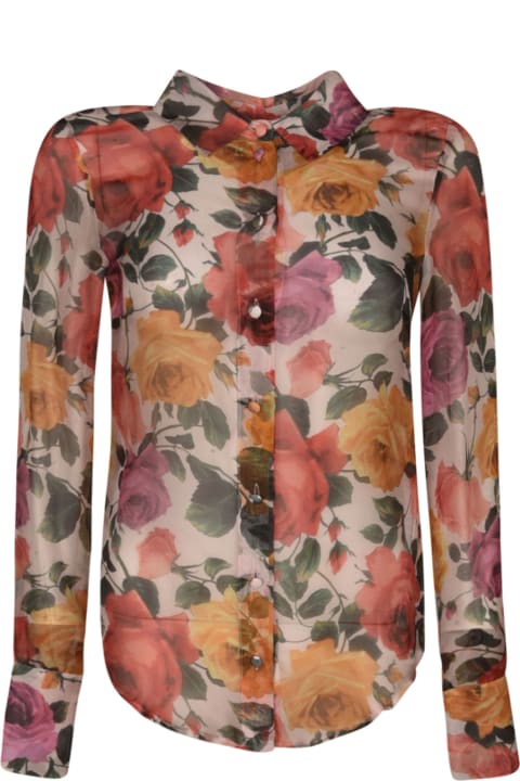 Blugirl Topwear for Women Blugirl Floral Print Shirt