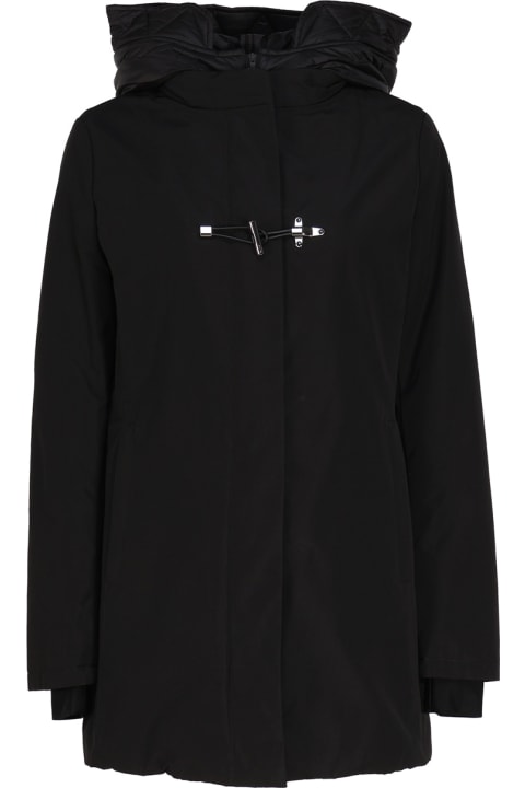 Fay Coats & Jackets for Women Fay Toggle Down Jacket With Hood Coat