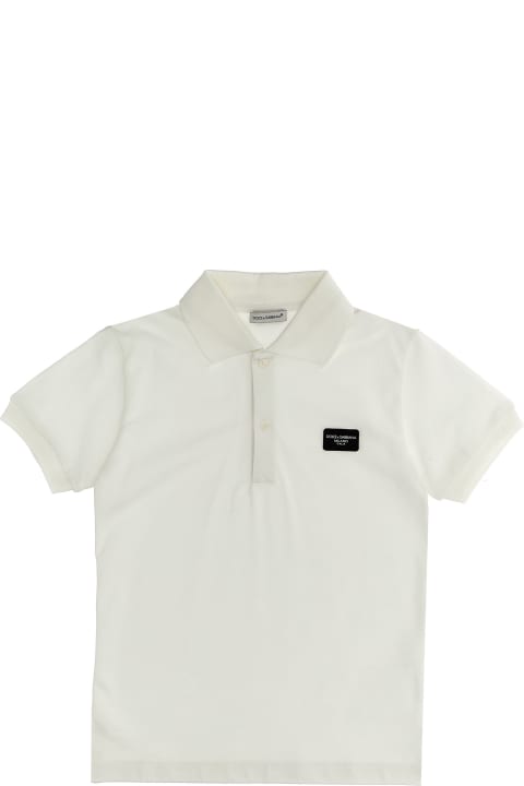Dolce & Gabbana T-Shirts & Polo Shirts for Boys Dolce & Gabbana Logo Polo Shirt