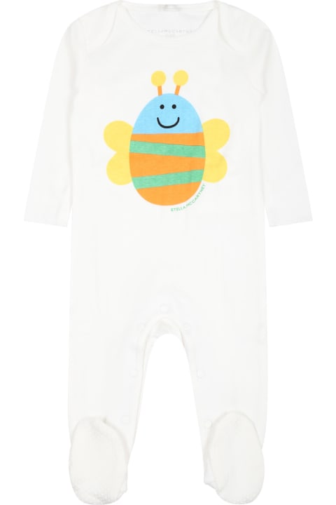 Bodysuits & Sets for Baby Boys Stella McCartney Kids White Set For Babykids With Butterfly