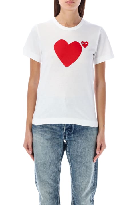 Fashion for Women Comme des Garçons Play Big Red Heart T-shirt