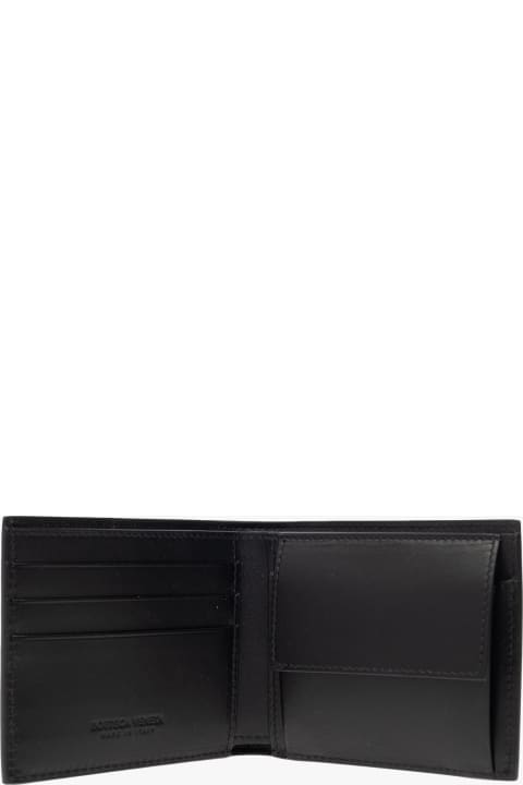 Wallets for Men Bottega Veneta Leather Wallet