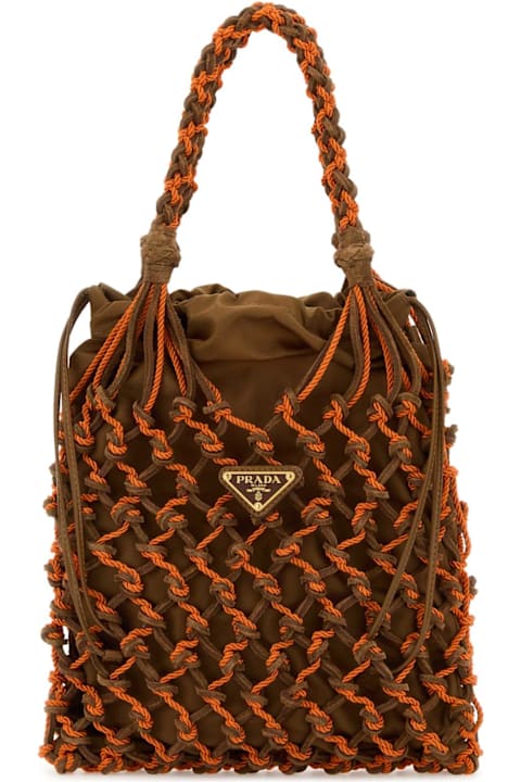 Prada Two-tone Mesh Handbag