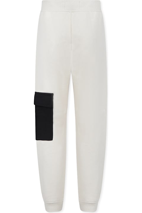Calvin Klein ملابس تحتية لـ أولاد Calvin Klein Ivory Trousers For Boy With Logo