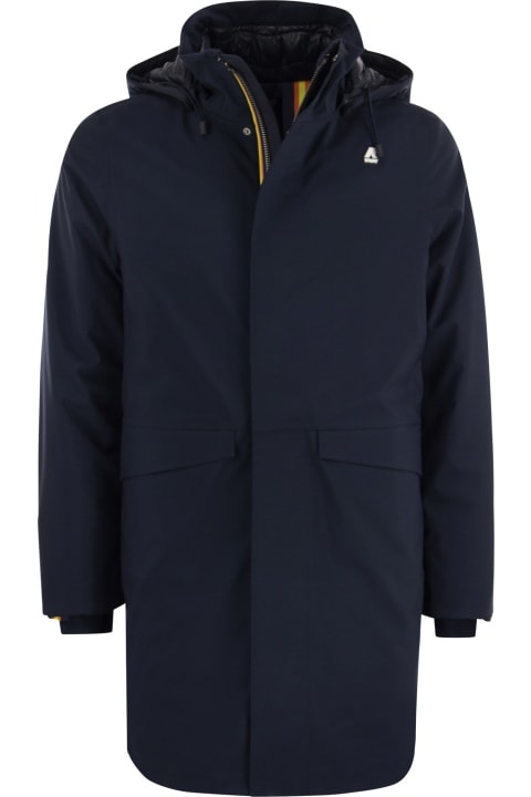 K-Way Coats & Jackets for Men K-Way Thomal Bonded Padded - Long Padded Jacket With Hood