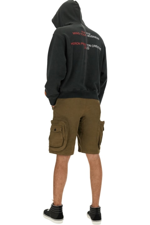 HERON PRESTON Fleeces & Tracksuits for Men HERON PRESTON Sweatshirt With Logo Print