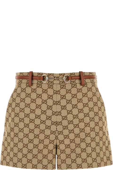 Gucci Pants & Shorts for Women Gucci Gg Supreme Fabric Shorts