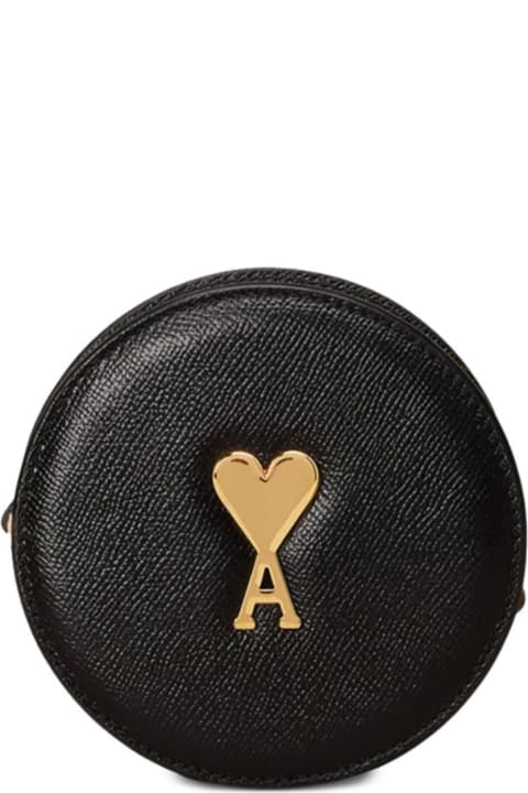 Ami Alexandre Mattiussi for Women Ami Alexandre Mattiussi Paris Logo Plaque Shoulder Bag